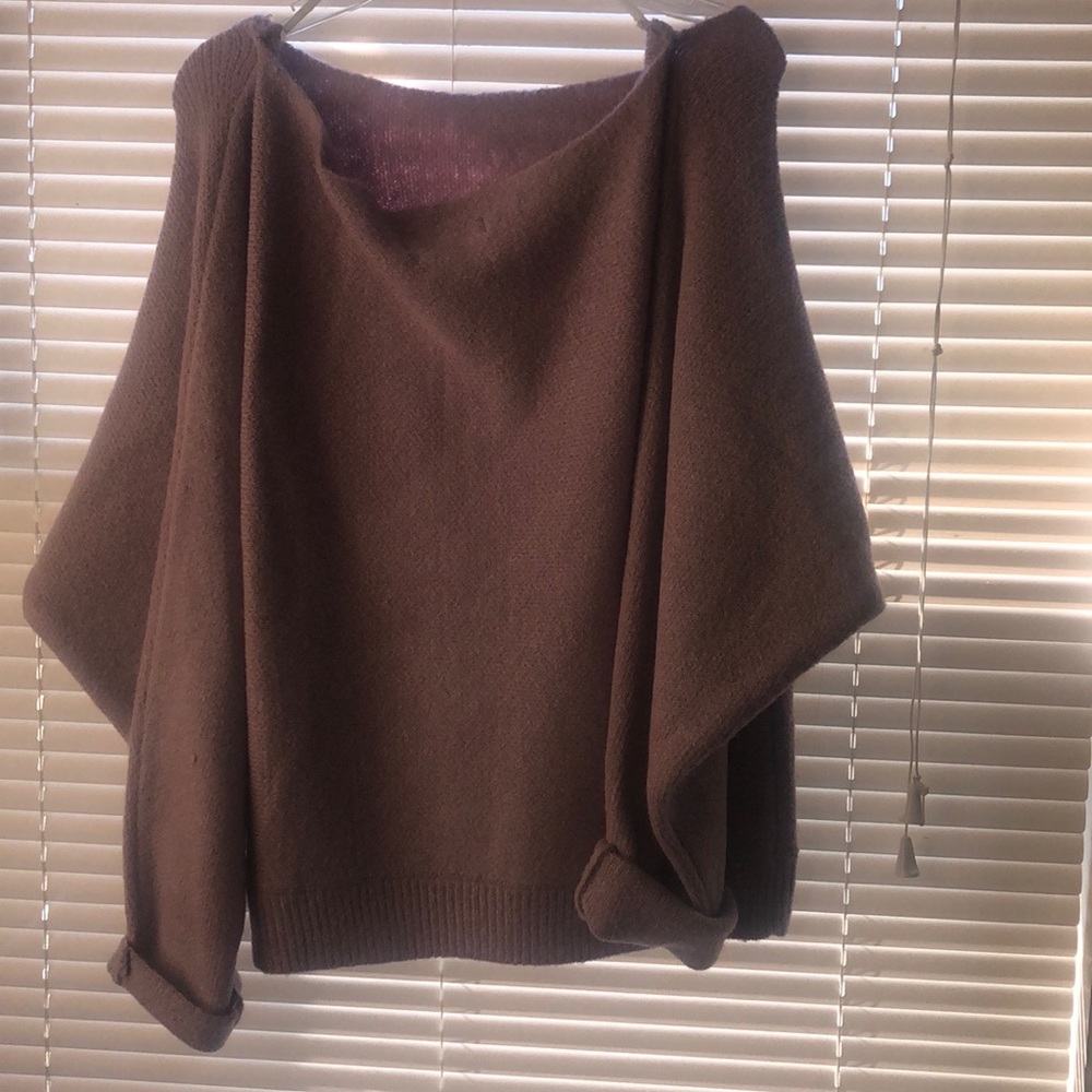 Purple off the shoulder sweater